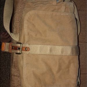 Beige Fossil Shoulder Bag